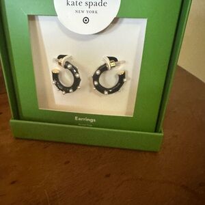 Kate Spade Black/pearl Earrings